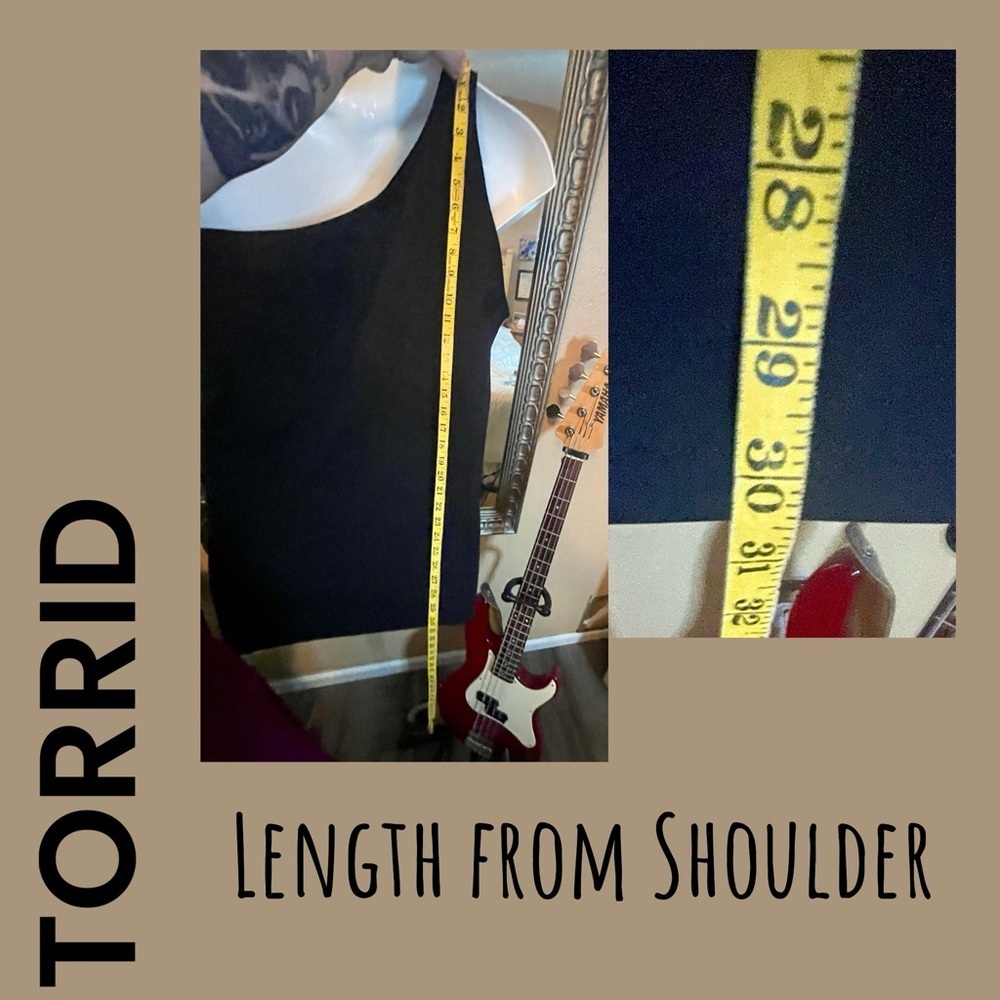 Torrid Sculpting Knit One Shoulder Tank in 3X 22/24 NWT - Picture 9 of 17